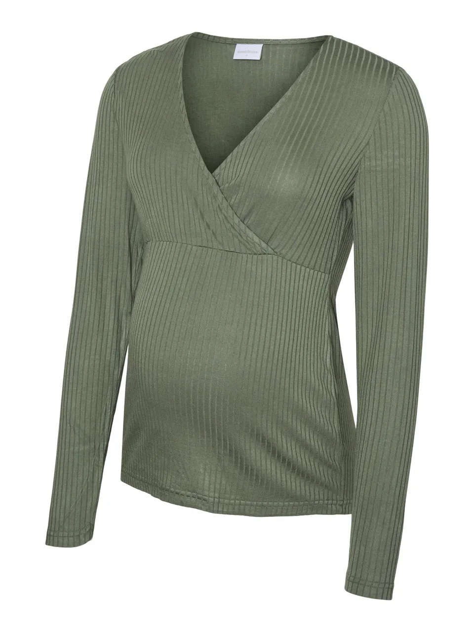 mamalicious-stillbluse-mlpilar-mit-v-ausschnitt-und-wickeloptik-lang-rmelig-norm image 1