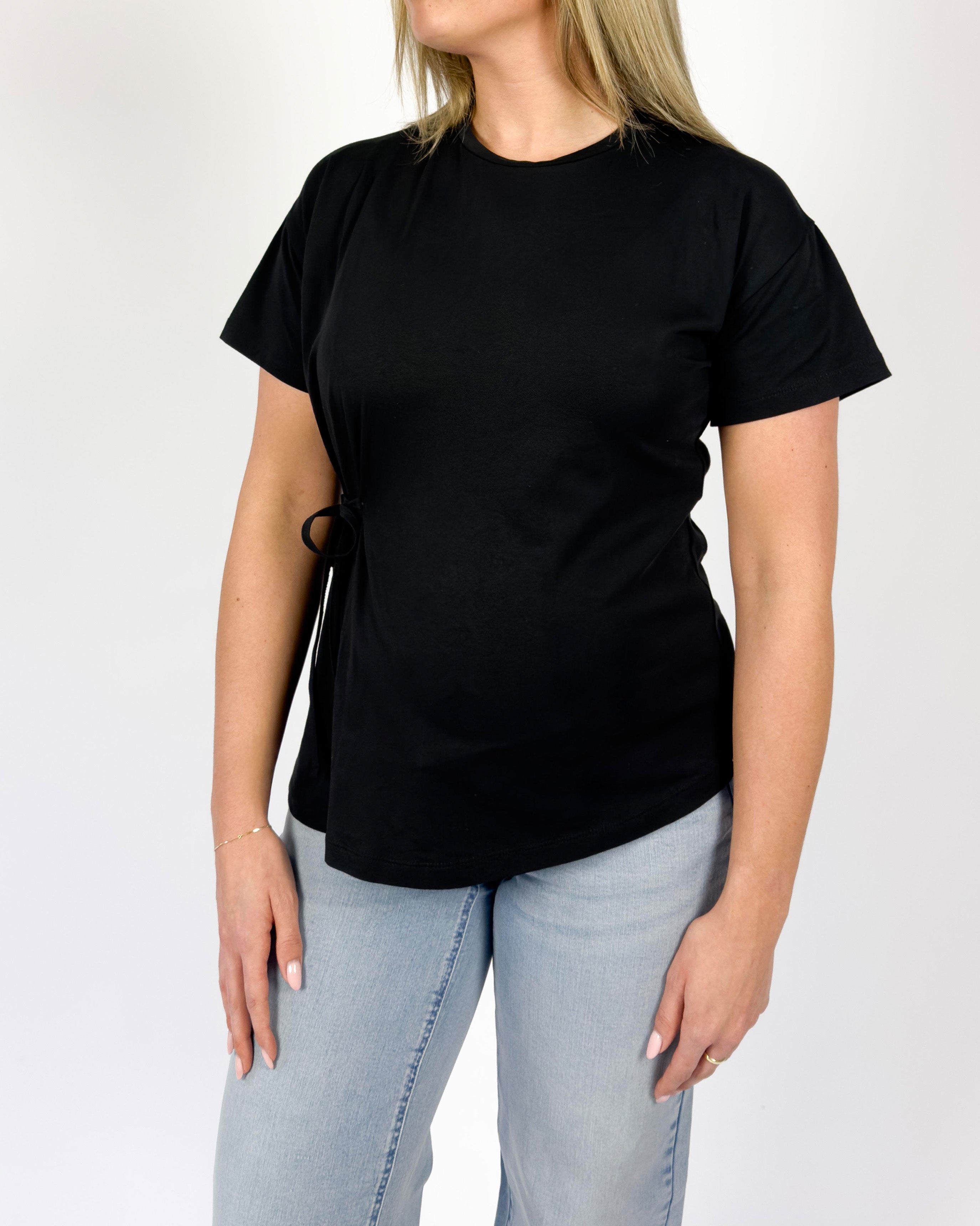 love2wait-t-shirt-black-umstands-t-shirt-mit-schleifendetail image 4