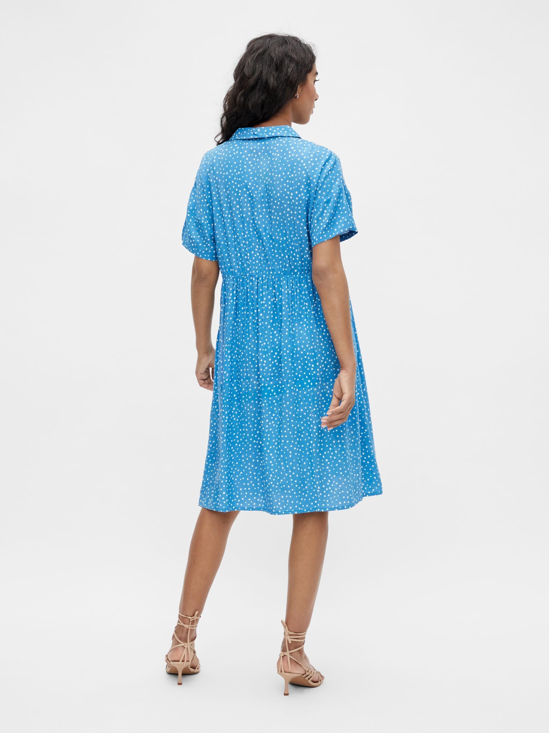 mamalicious-kurzarm-kleid-mit-stehkragen-umstandskleid-gr-e-m image 3