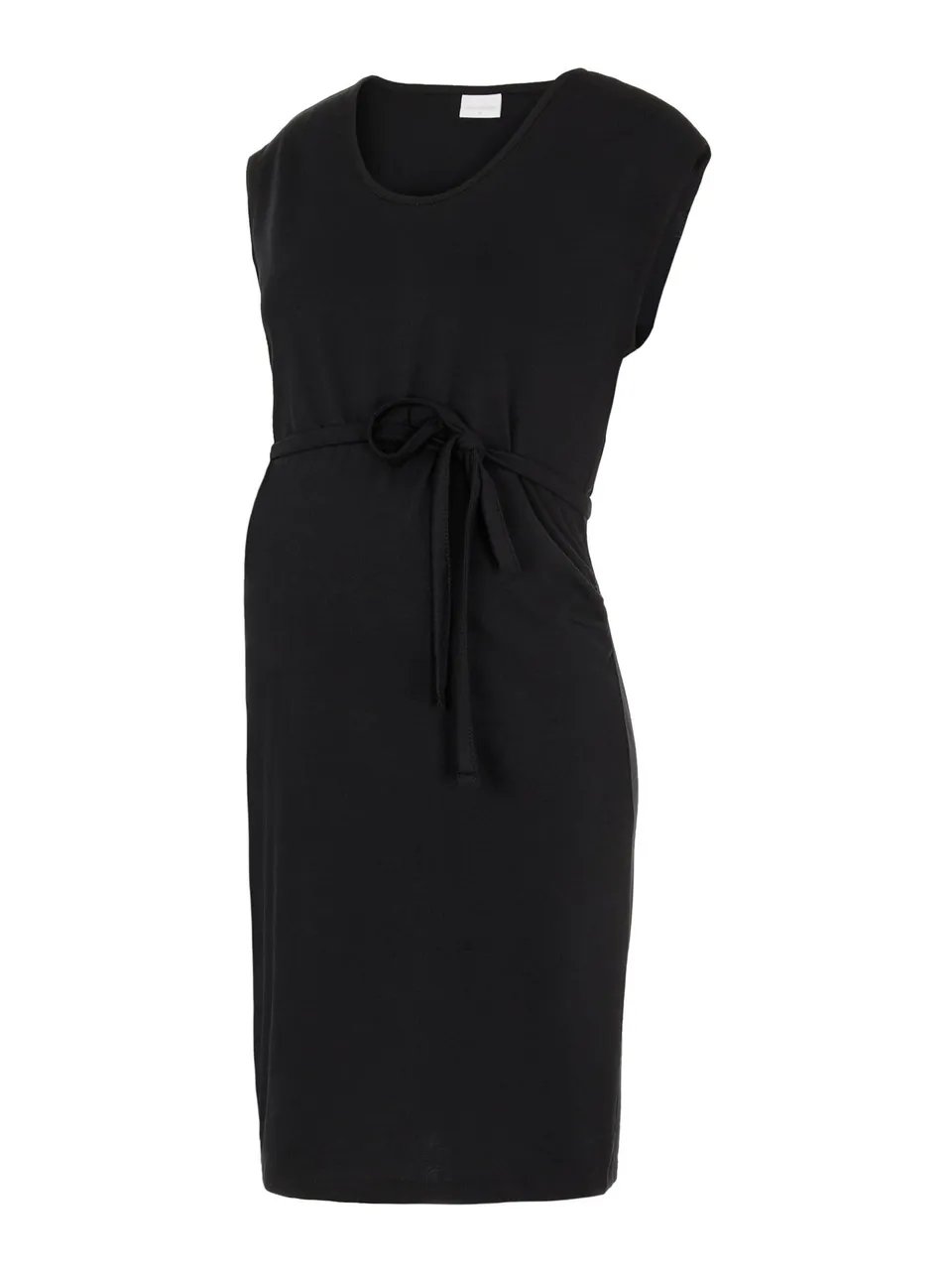 mamalicious-umstandskleid-mljade-s-l-sweat-dress-kurz-rundhals-bindeg-rtel image 1