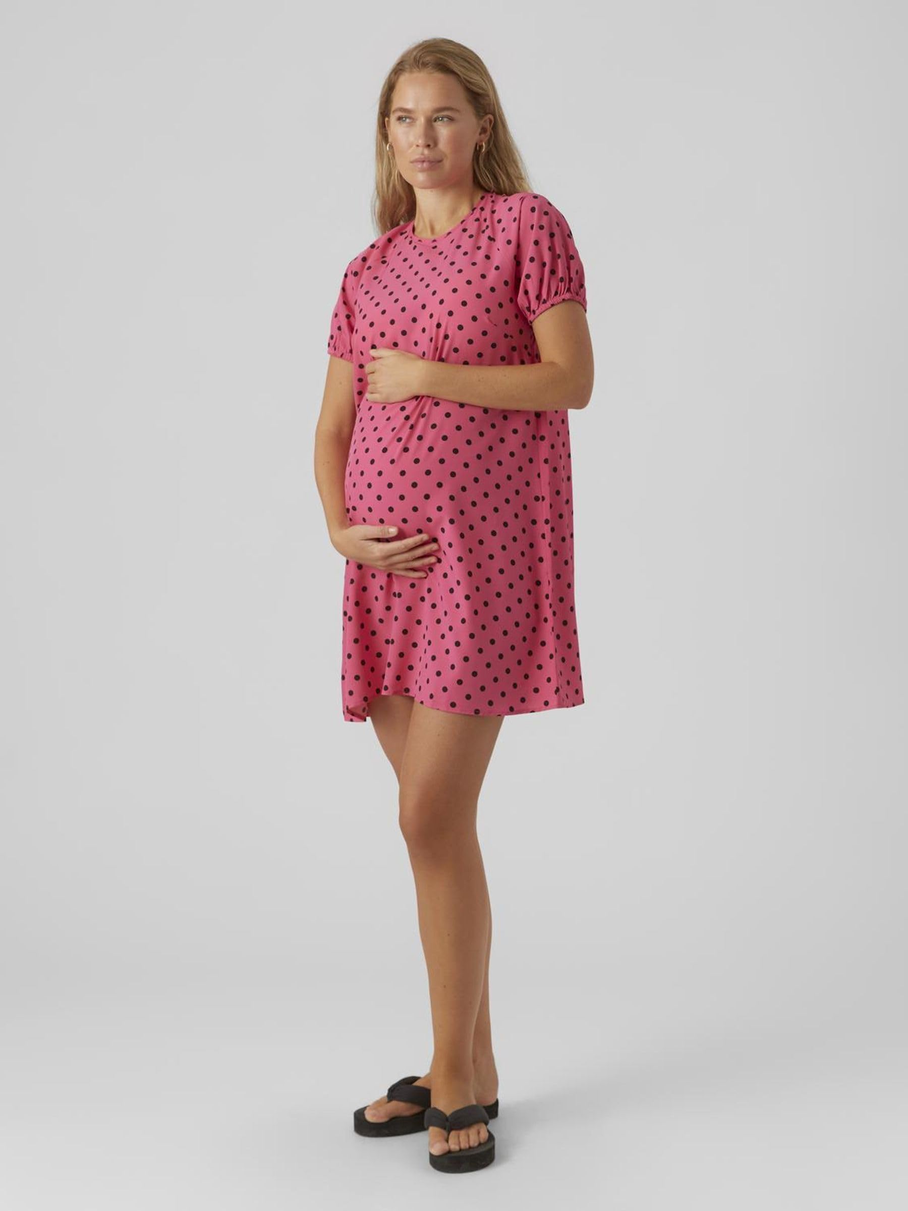 mamalicious-umstandskleid-mlsissel-rundhals-ballon-rmel-binderverschluss-allover image 5