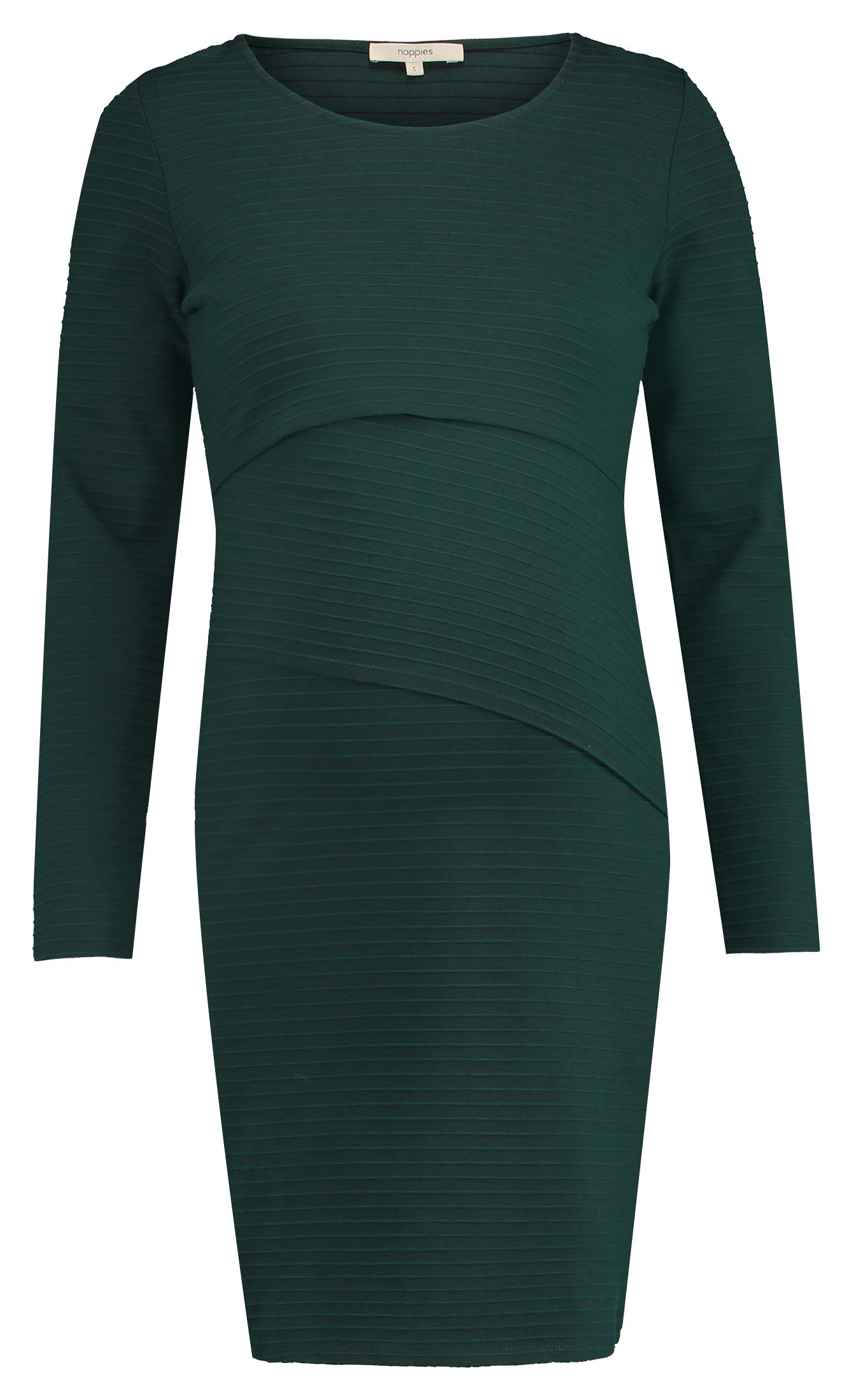 noppies-damen-kleid-dress-nurs-ls-line-umstandskleid-mit-langen-rmeln-gr-n-bottl image 4