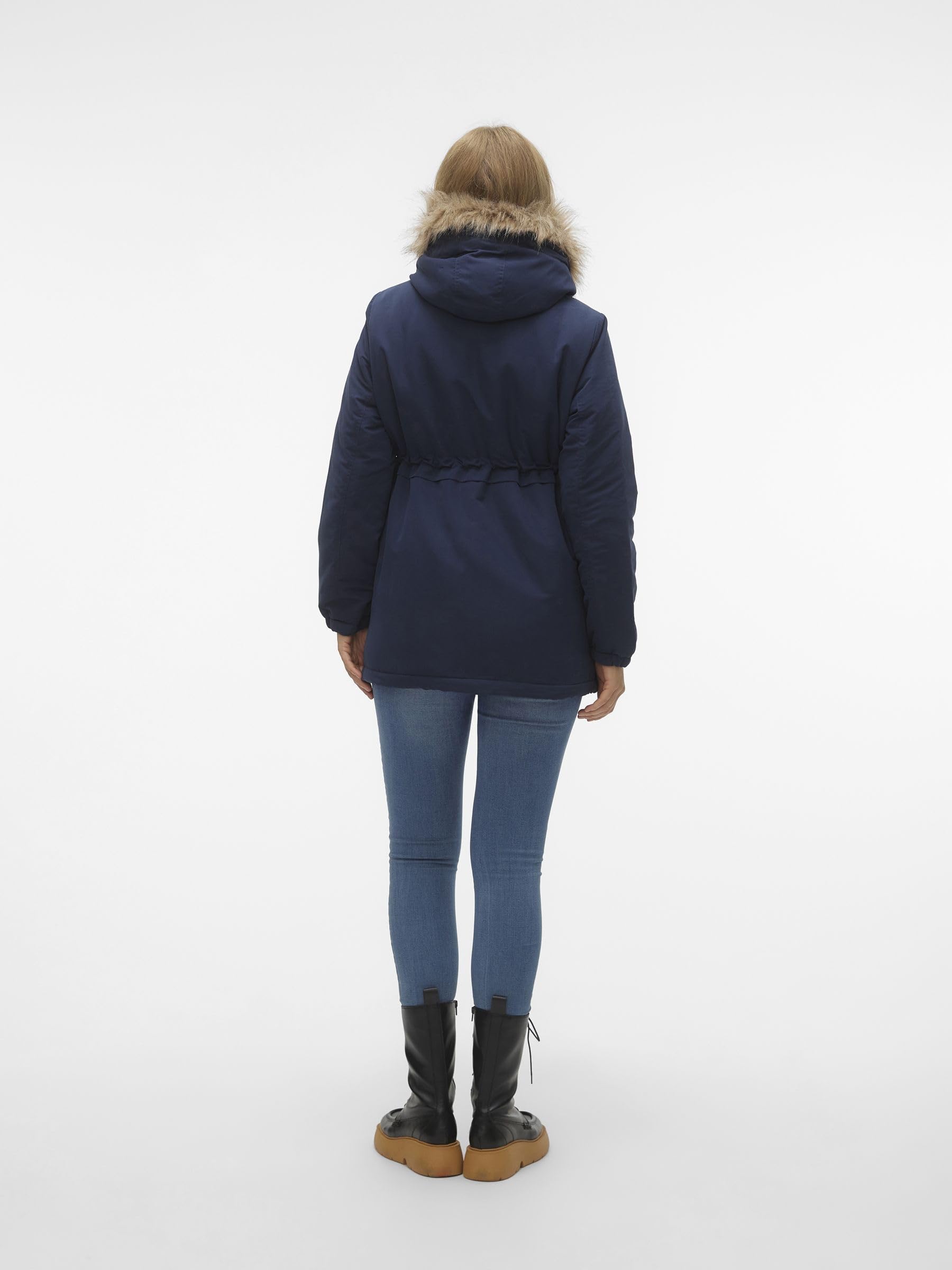 mamalicious-langer-parka-umstands-jacke-gef-ttert-mit-kapuze image 3