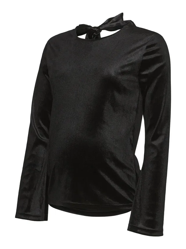 mamalicious-stilltop-mlpilar-mit-rundhalsausschnitt-lang-rmelig-normal-geschnitt image 1