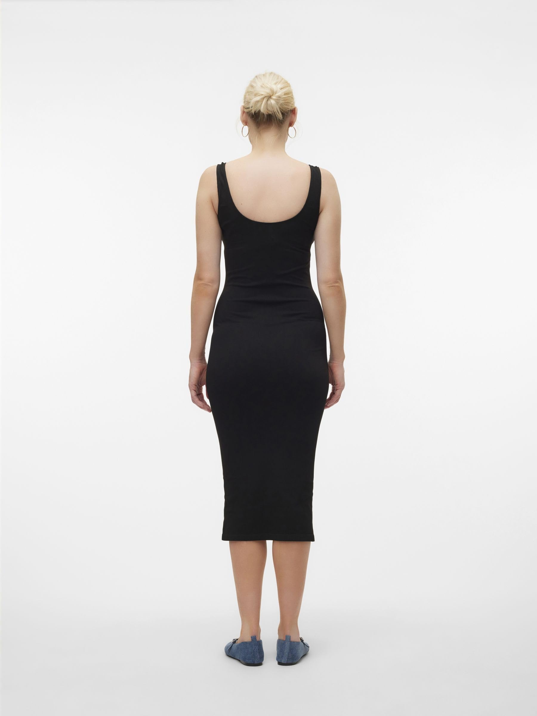 mamalicious-vmmisa-sl-seamless-midi-rib-dress-nahtloses-midikleid-f-r-die-schwan image 4