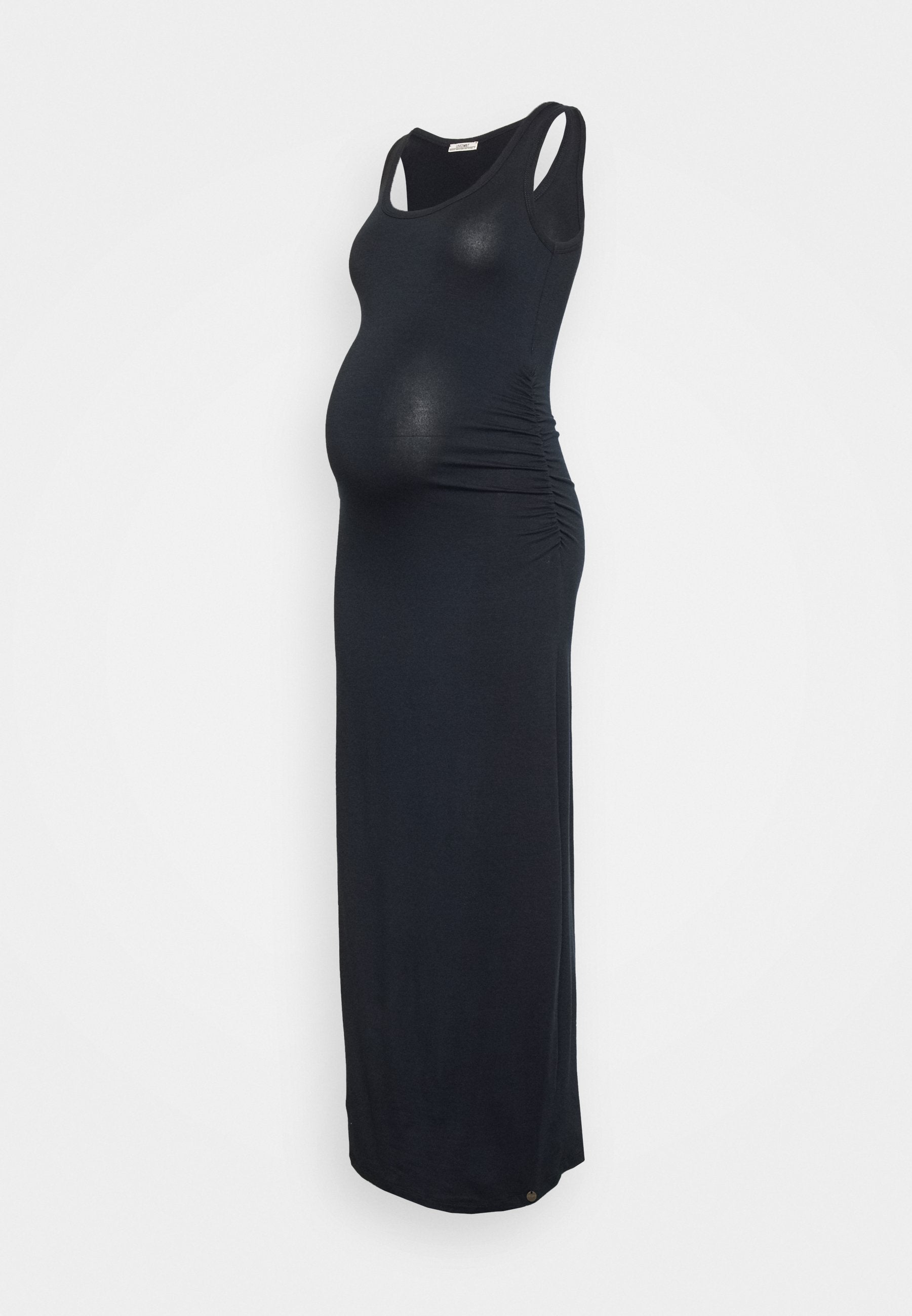 love2wait-long-dress-ecovero-in-navy-nachhaltiges-langes-umstandskleid image 2