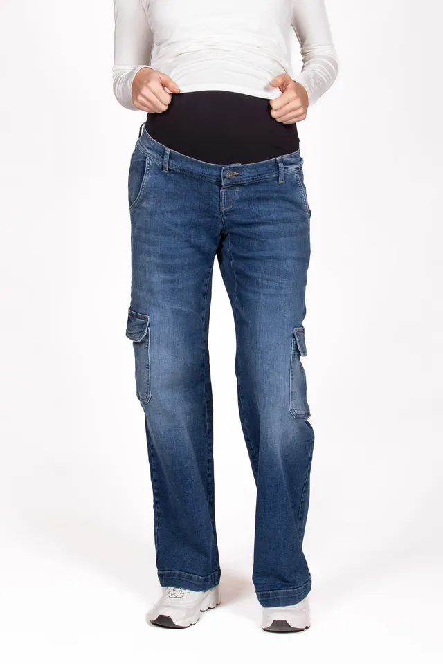 love2wait-jeans-straight-leg-cargo-stone-wash image 1