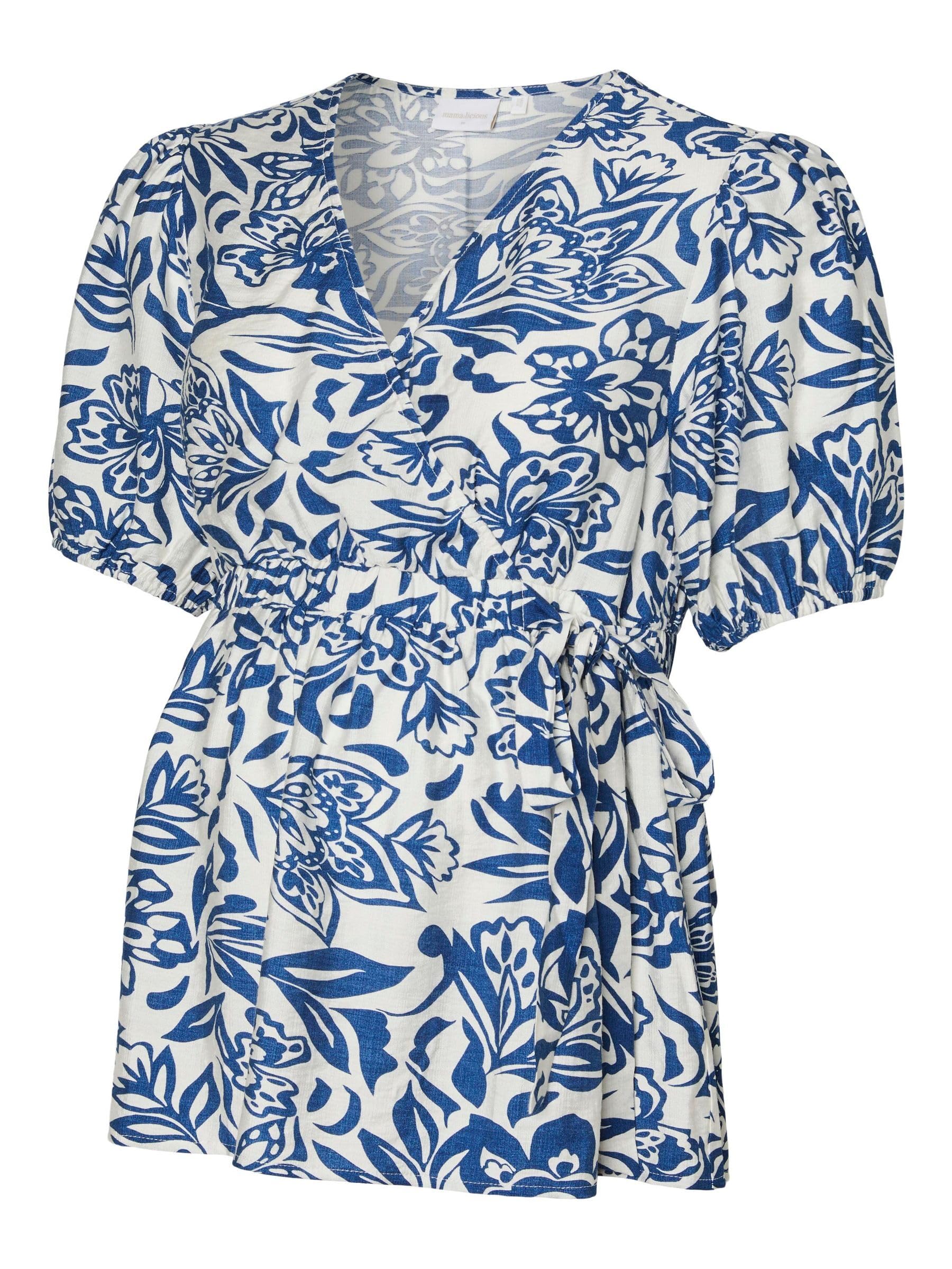 mamalicious-damen-stillbluse-mlpilar-normal-geschnittene-3-4-arm-bluse-mit-v-aus image 1