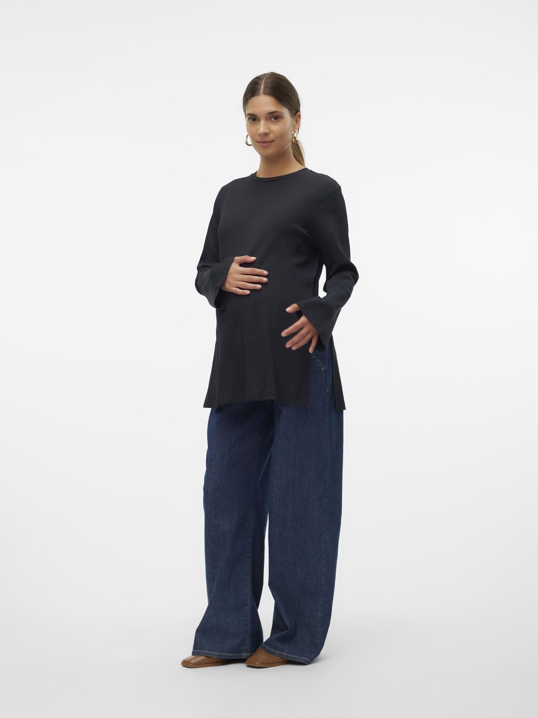 mamalicious-umstands-top-mlpilar-rundhals-langarm-extra-lang-seitenschlitze-2-in image 5