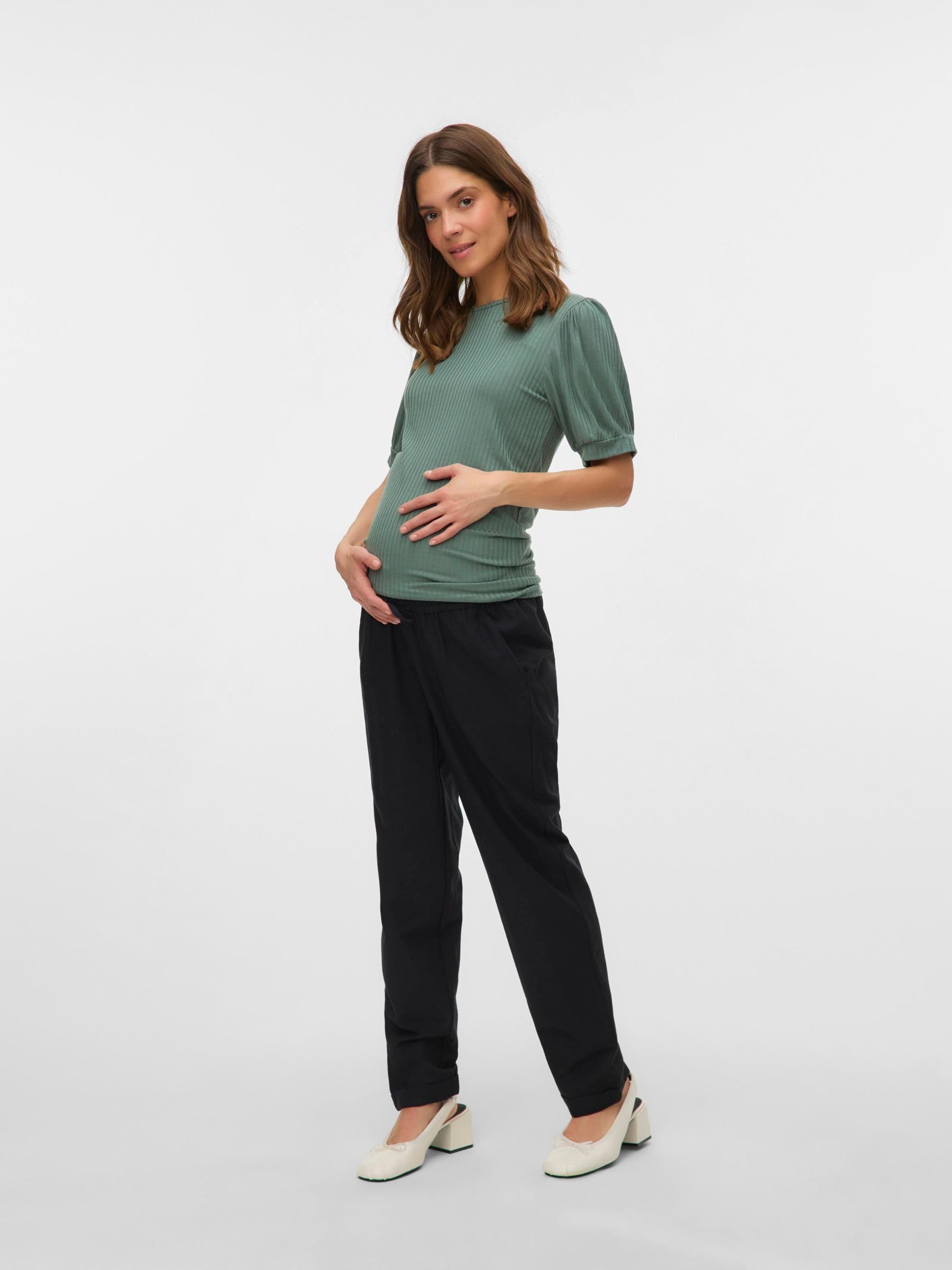 mamalicious-mlpilar-umstands-bluse-mit-rundhals-kurzarm-normal-geschnitten image 4