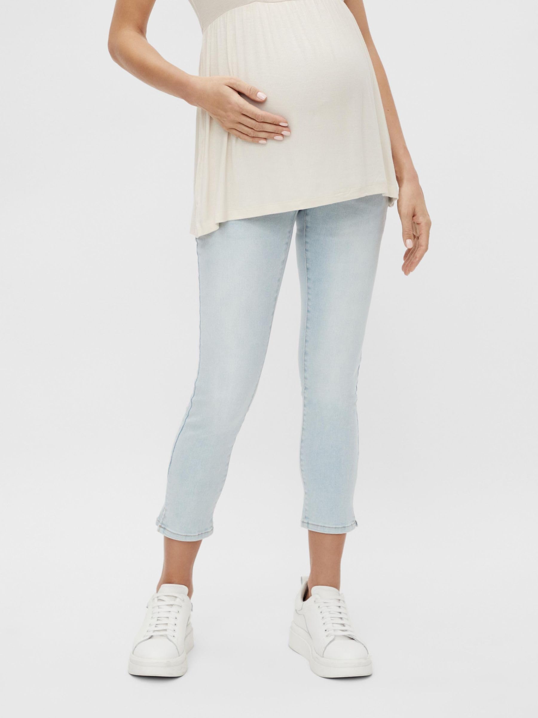 mamalicious-mljoliet-slim-7-8-split-jeans-umstandsjeans-mit-integriertem-bauchba image 2